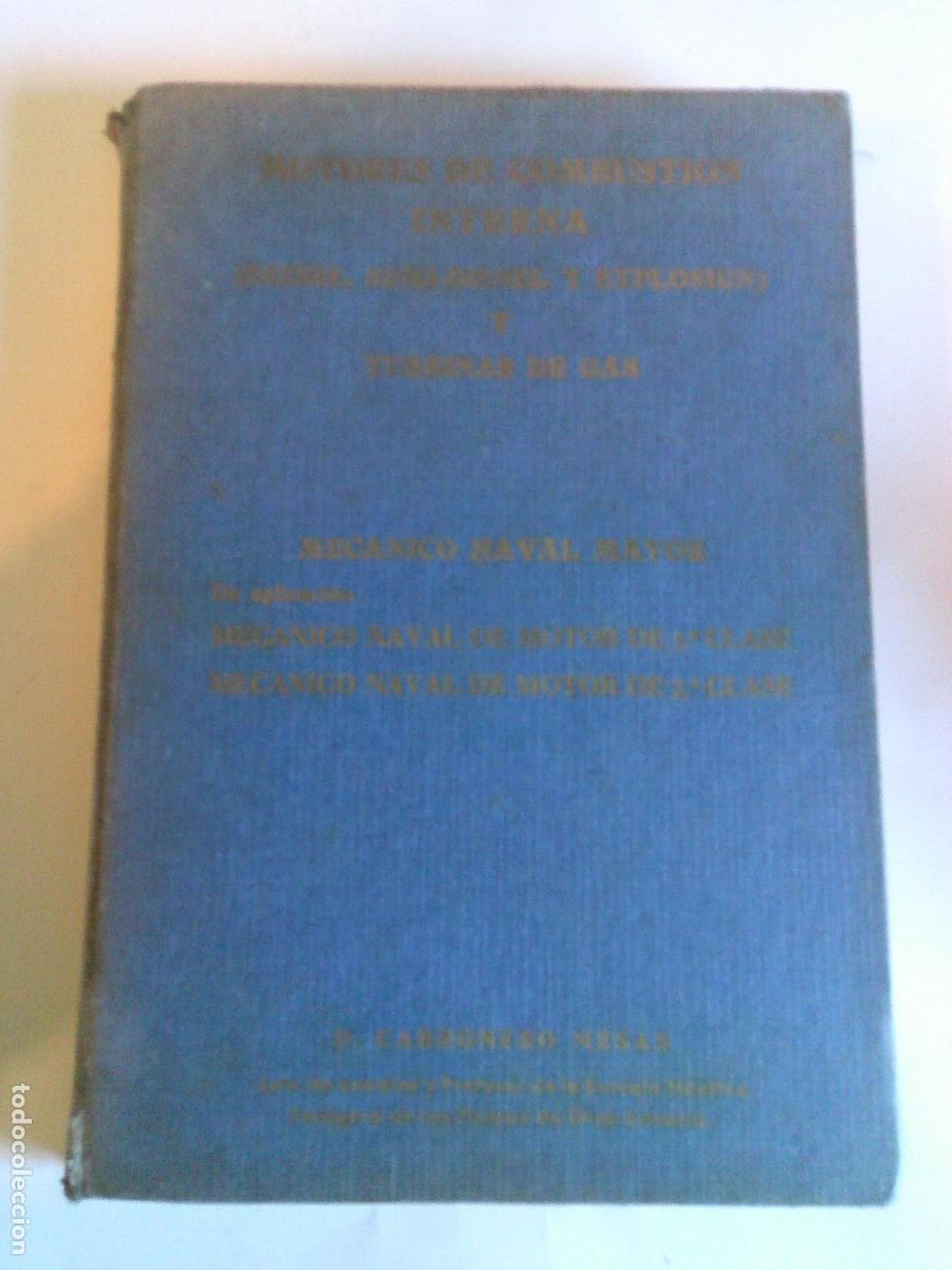 Libros de segunda mano: Motores de combusti&oacute;n interna D. Cabronero Mesas