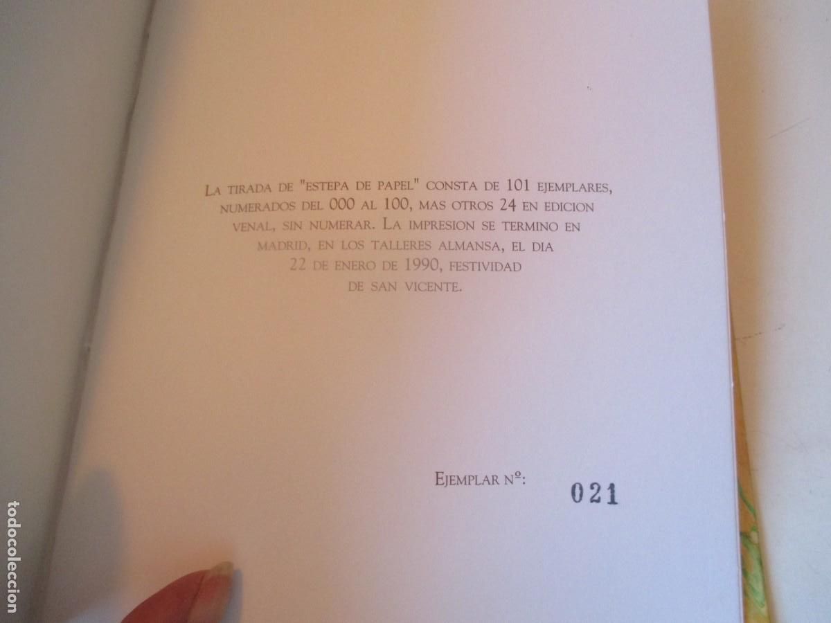 Libros de segunda mano: JOAQU&Iacute;N BARCEL&Oacute; Estepa de papel W39522 - Foto 5