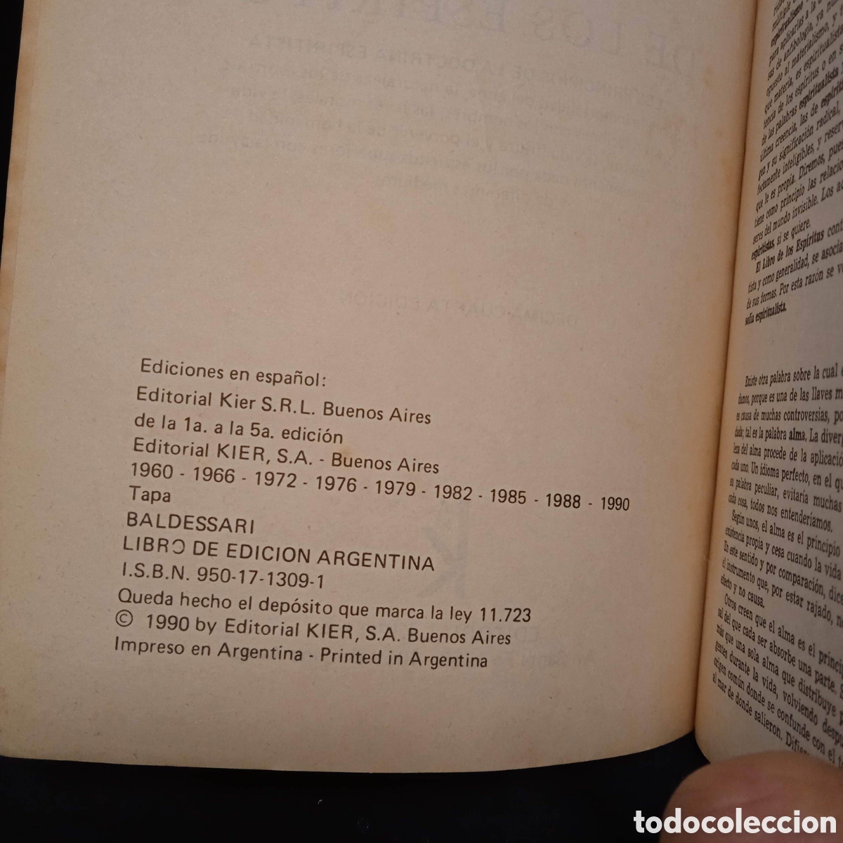 Libros de segunda mano: EL LIBRO DE LOS ESP&Iacute;RITUS - ALLAN KARDEC - KIER 1990 #9663 - Foto 4