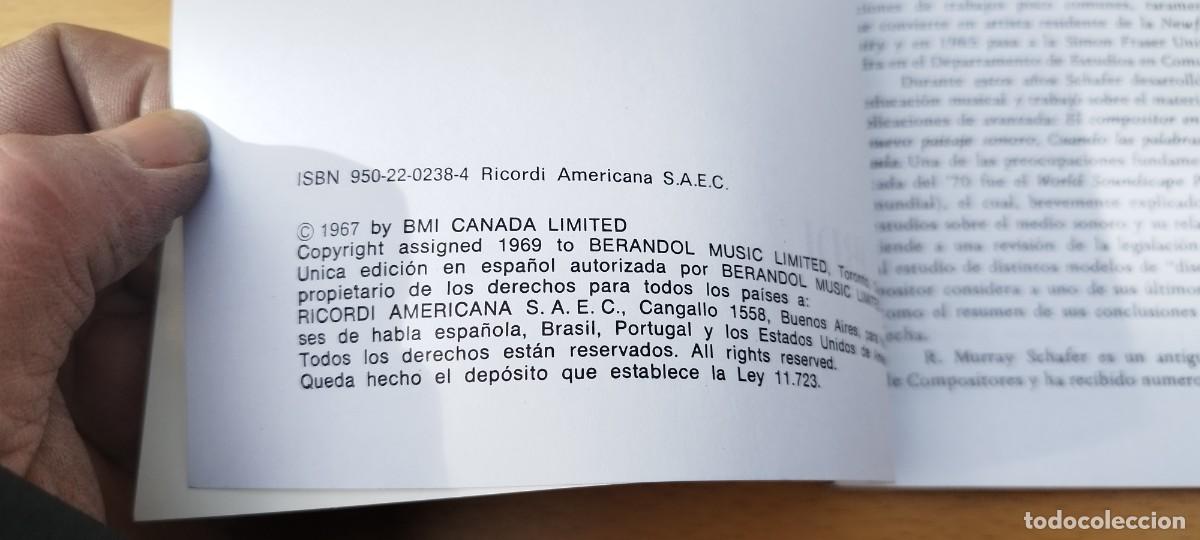 Libros de segunda mano: LIMPIEZA DE OIDOS / MURRAY SCHAFER KARA05 RICORDI - Foto 9
