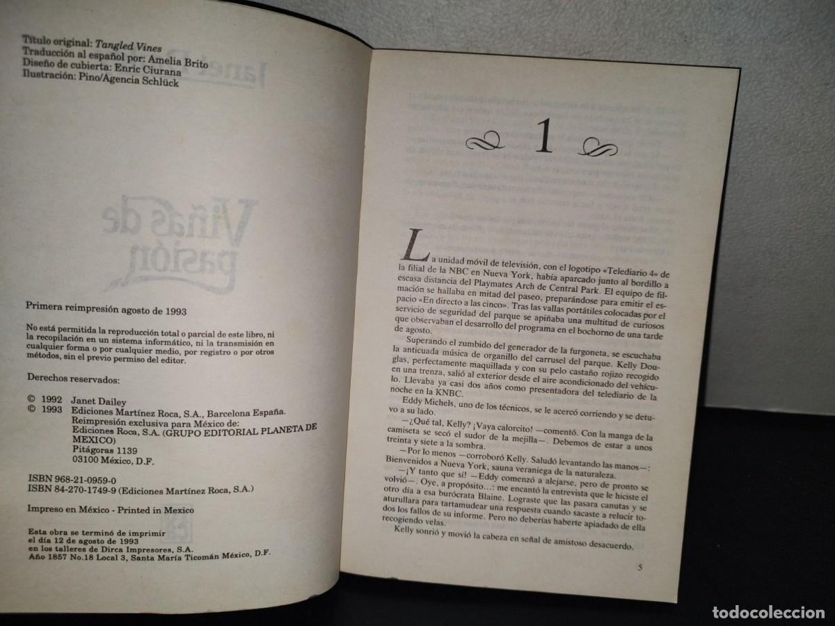 Libros de segunda mano: 215- VI&Ntilde;AS DE PASI&Oacute;N - JANET DAILEY - EDICIONES ROCA, 1993 - Foto 8