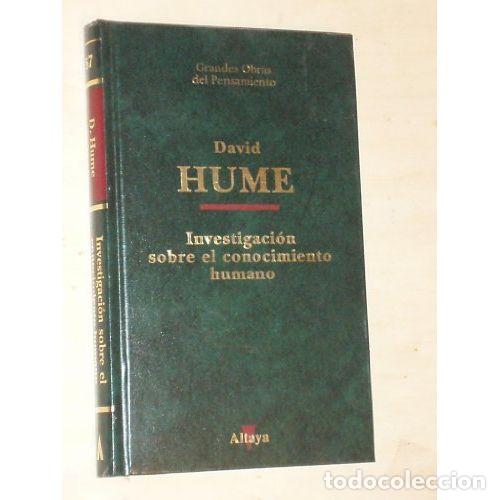 Gebrauchte B&uuml;cher: Investigaci&oacute;n Sobre el Conocimiento Humano - David Hume - Editorial Altaya - 1994, 1&ordf; edici&oacute;n