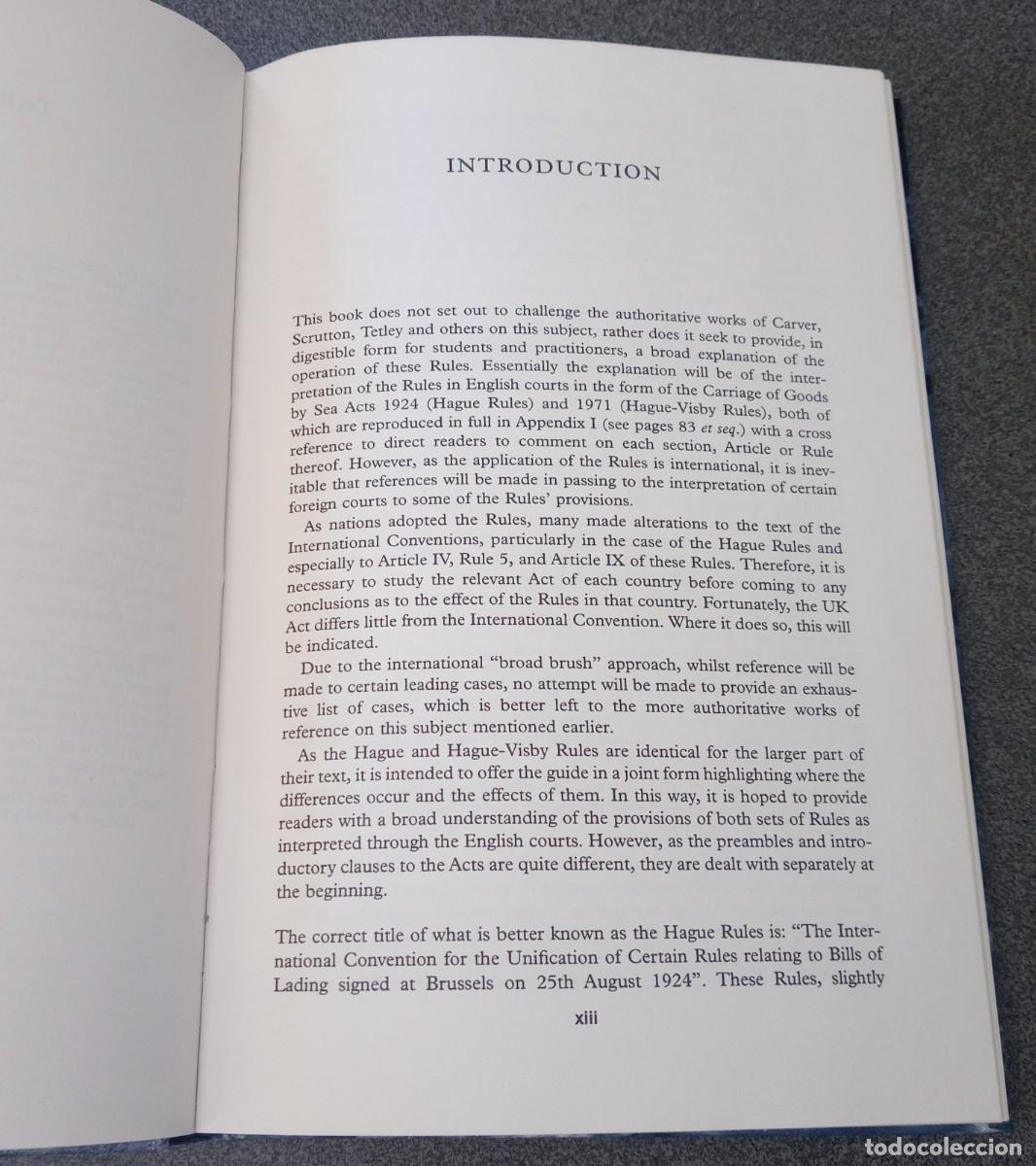 Libros de segunda mano: The Hague And Hague Visby Rules John Richardson - Foto 6