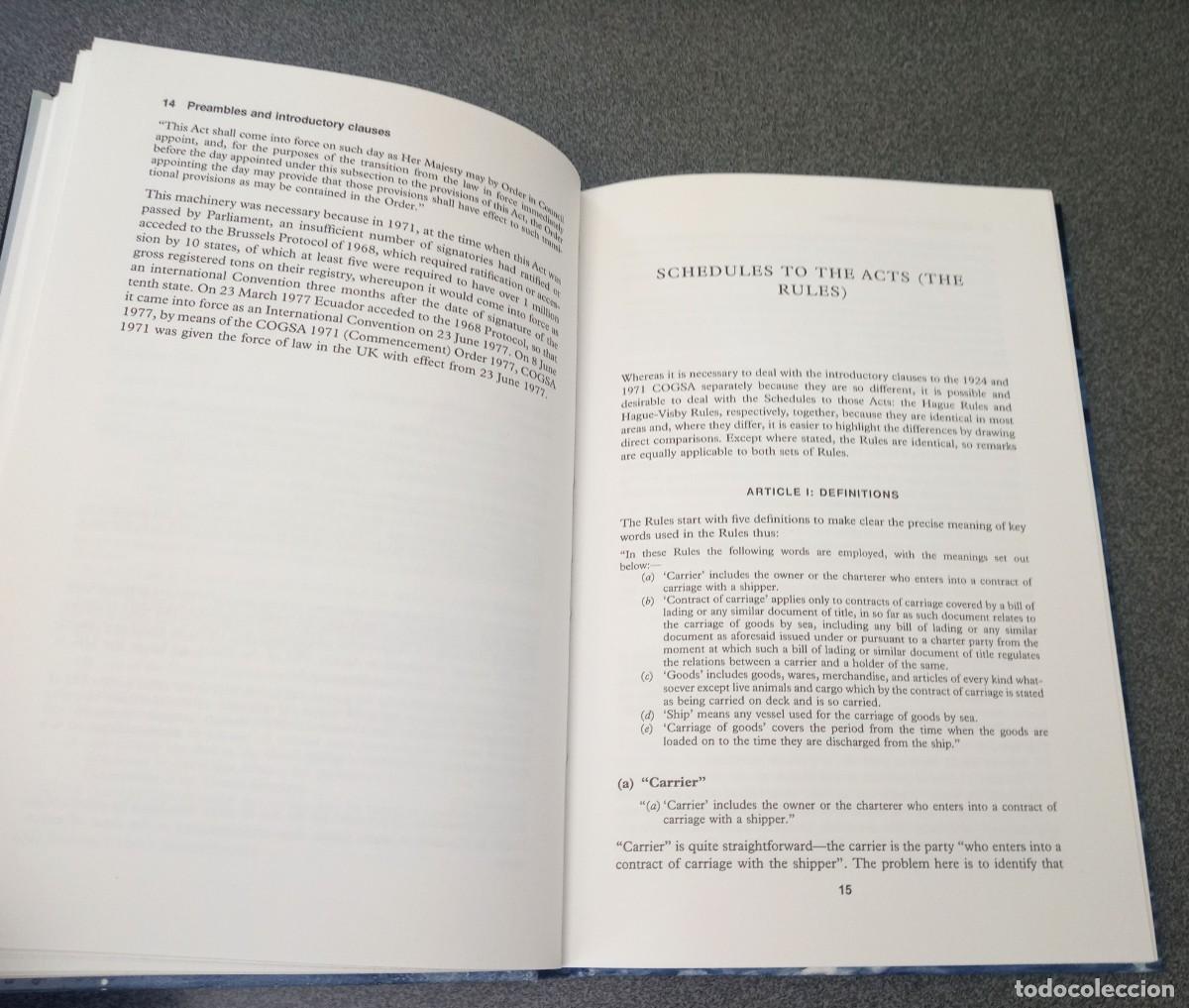 Libros de segunda mano: The Hague And Hague Visby Rules John Richardson - Foto 8