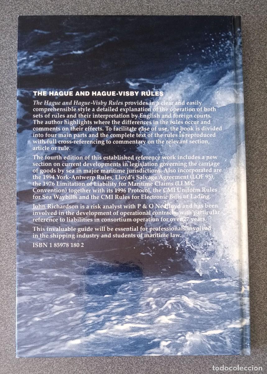 Libros de segunda mano: The Hague And Hague Visby Rules John Richardson - Foto 11