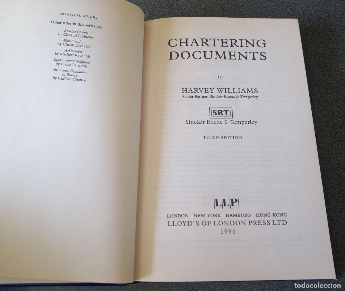 Libros de segunda mano: Chartering Documents Harvey Williams - Foto 3