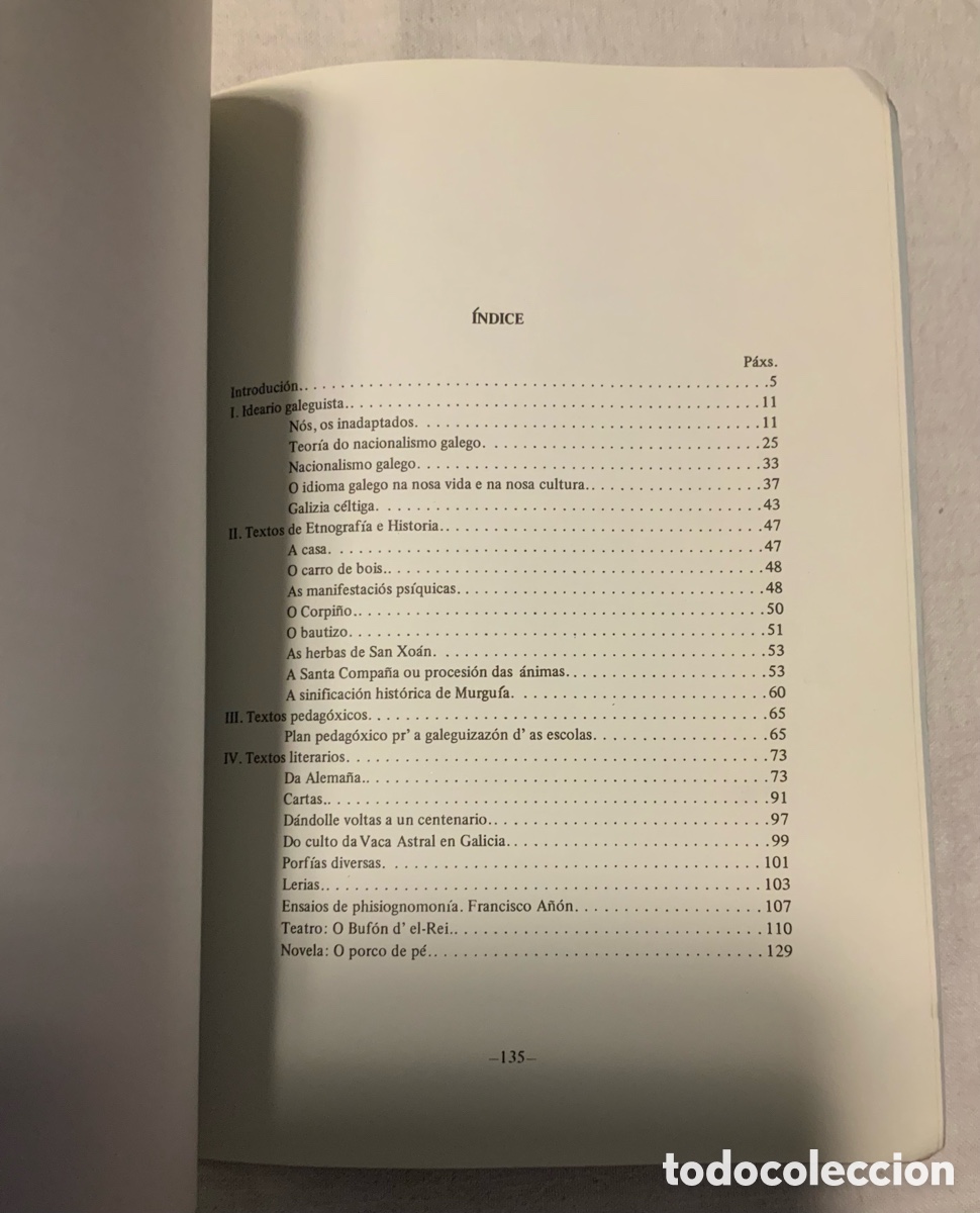Libros de segunda mano: Escolma de Vicente Risco. 1981 - Foto 7