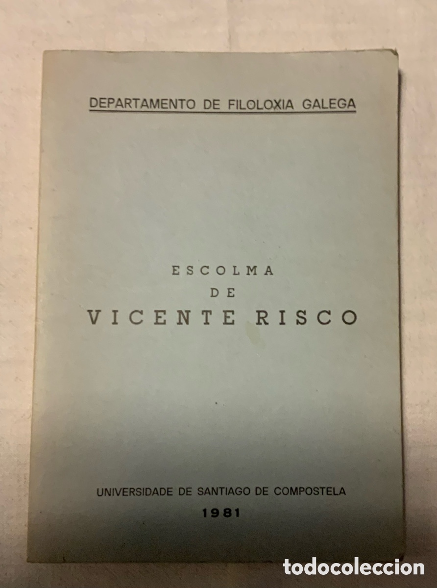 Libros de segunda mano: Escolma de Vicente Risco. 1981 - Foto 1