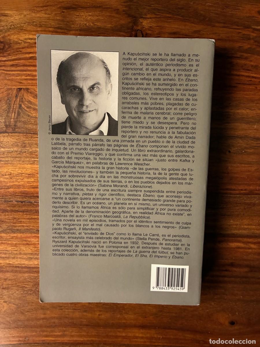Libros de segunda mano: &Eacute;bano. Ryszard Kapuuscinski. Anagrama - Foto 2