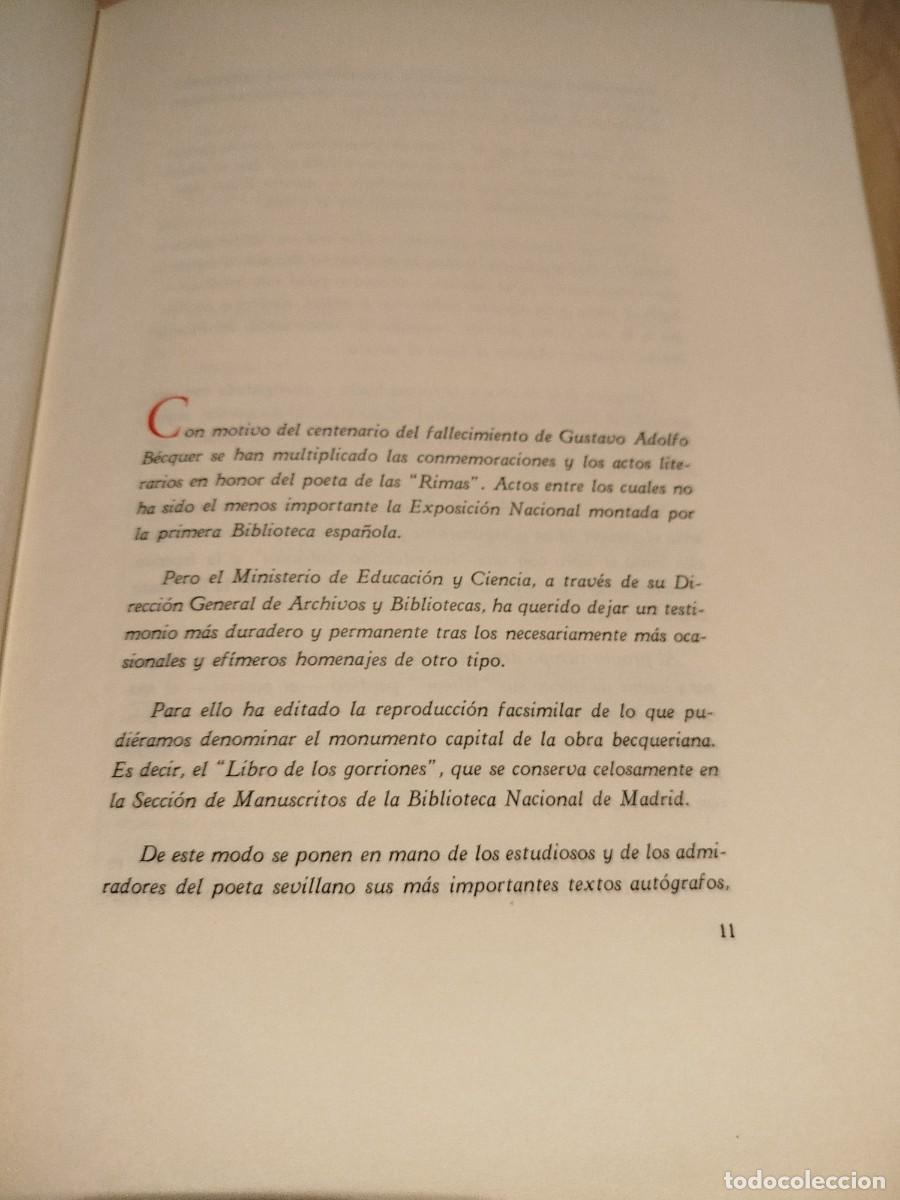 Libros de segunda mano: Los Gorriones. Facs&iacute;mil. Ministerio de Educaci&oacute;n - Foto 9