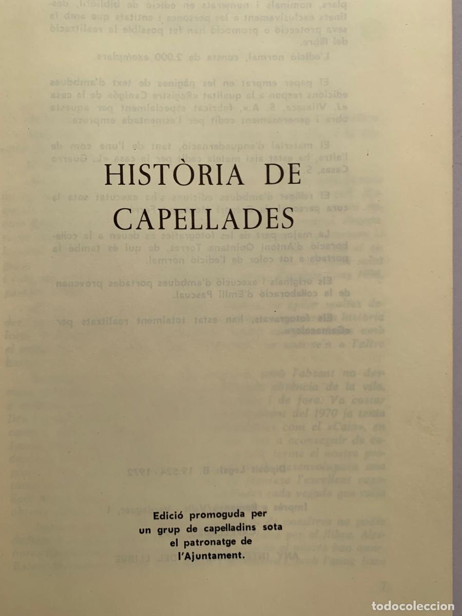 Libros de segunda mano: Hist&ograve;ria de Capellades (bols 31) - Foto 2