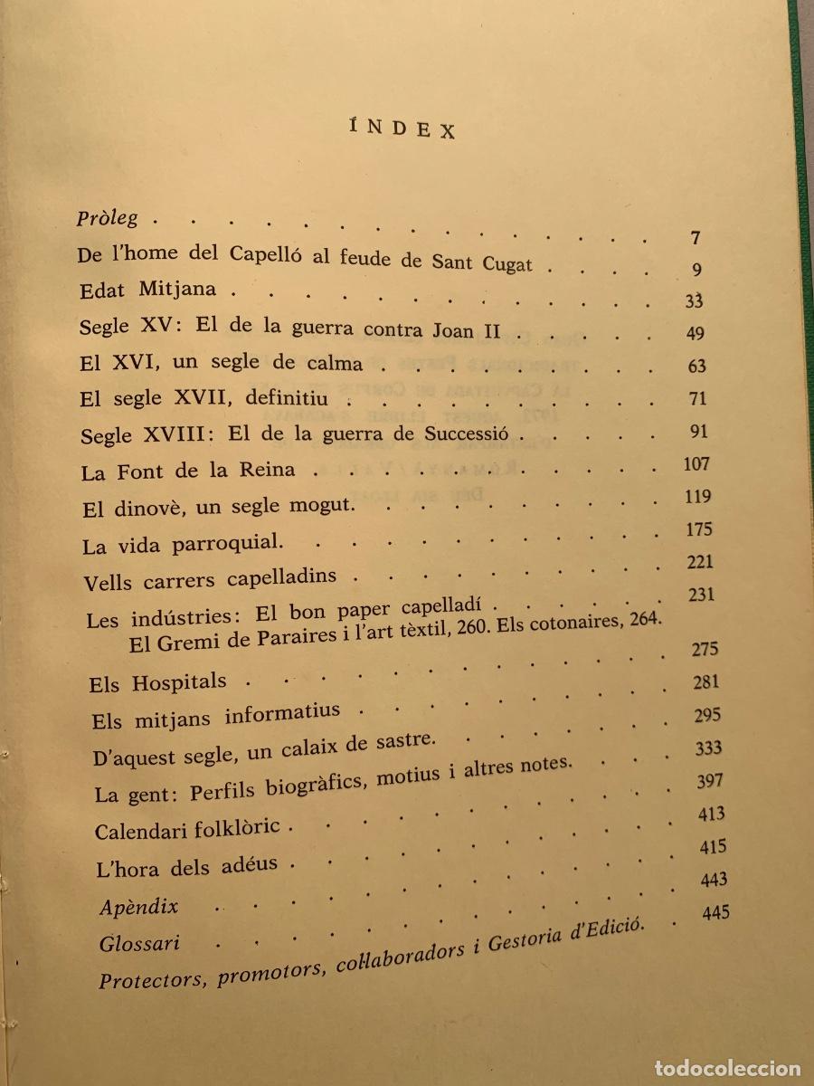 Libros de segunda mano: Hist&ograve;ria de Capellades (bols 31) - Foto 5