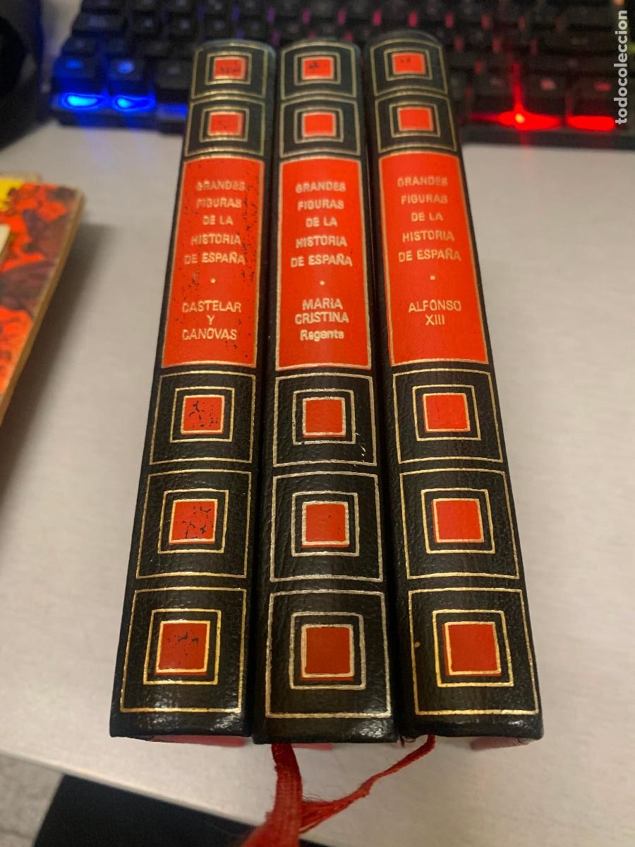 Second hand books: GRANDES FIGURAS DE LA HISTORIA DE ESPA&Ntilde;A: ALFONSO XIII, MAR&Iacute;A CRISTINA, CASTELAR Y C&Aacute;NOVAS /