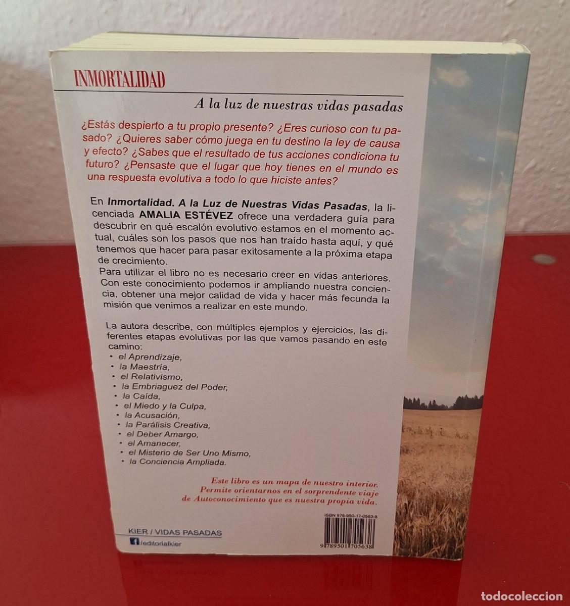 Libros de segunda mano: INMORTALIDAD A LA LUZ DE NUESTRAS VIDAS PASADAS - EST&Eacute;VEZ, AMALIA - Foto 2