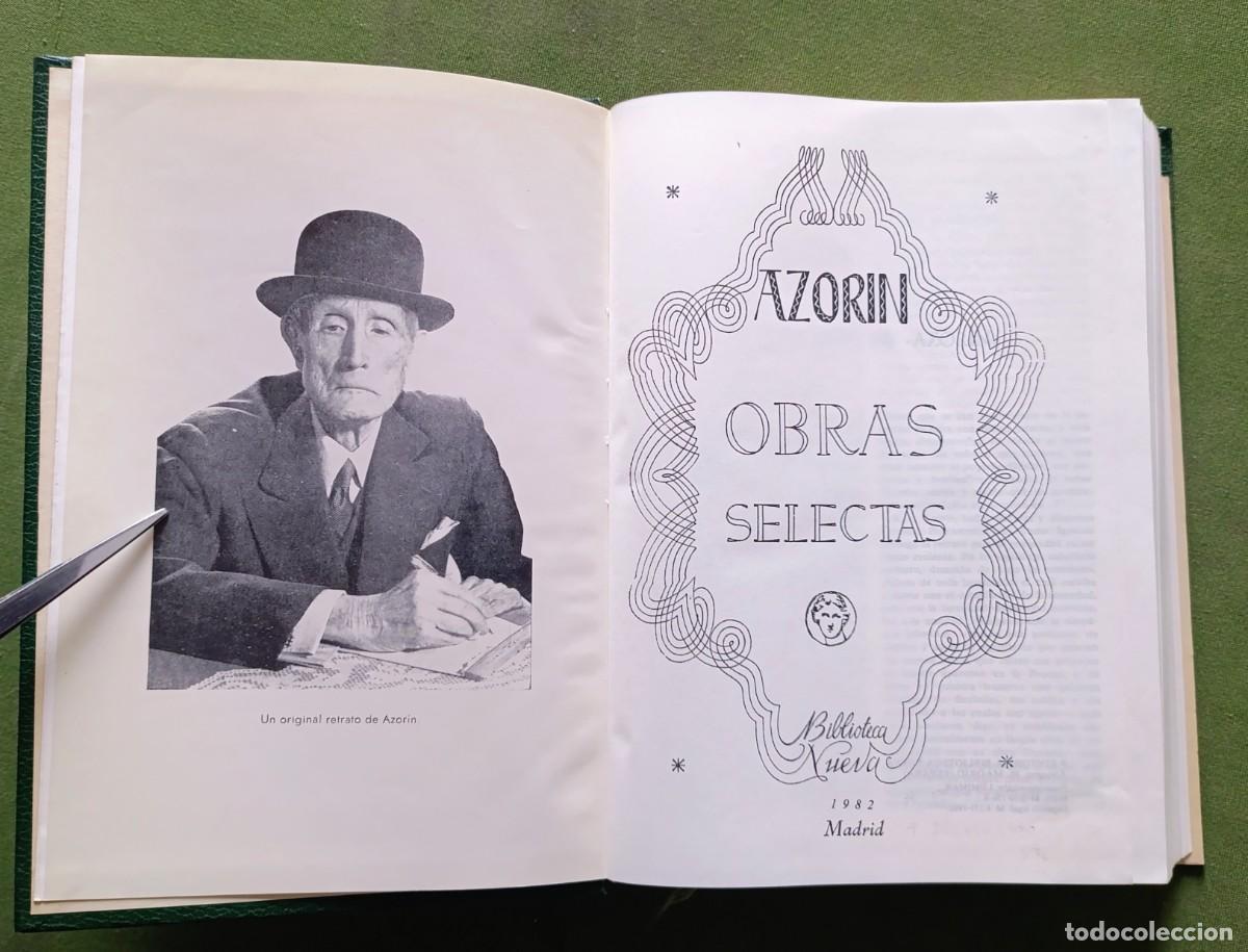 Libros de segunda mano: OBRAS SELECTAS - AZOR&Iacute;N - BIBLIOTECA NUEVA - 1982. - Foto 3
