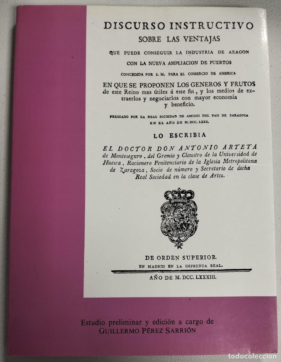 Livres d'occasion: DISCURSO INSTRUCTIVO SOBRE LAS VENTAJAS QUE PUEDE CONSEGUIR (INSTITUCION FERNANDO EL CATOLICO)