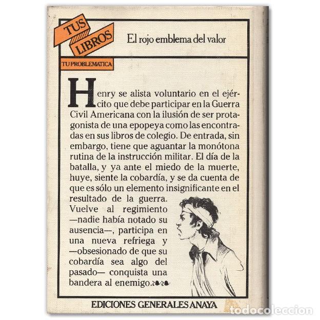 Libros de segunda mano: El Rojo Emblema del Valor Stephen Crane - Foto 2