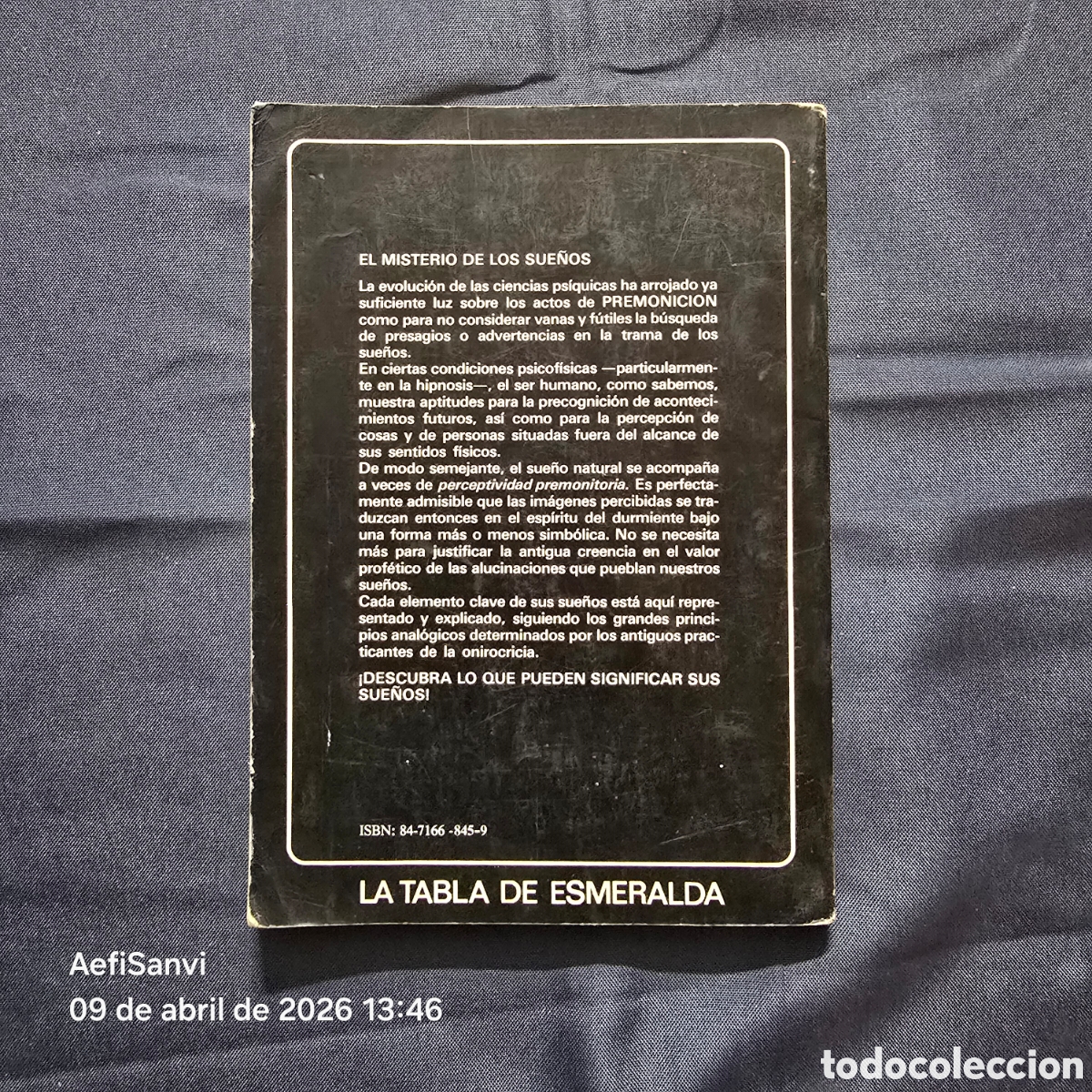 Libros de segunda mano: EL MISTERIO DE LOS SUE&Ntilde;OS (THYLBUS) (LA TABLA ESMERALDA) - Foto 2