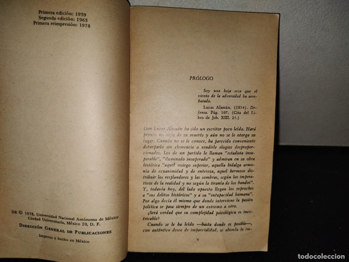 Libros de segunda mano: 214- SEMBLANZAS E IDEARIO - LUCAS ALAM&Aacute;N - UNAM, 1978 - Foto 4