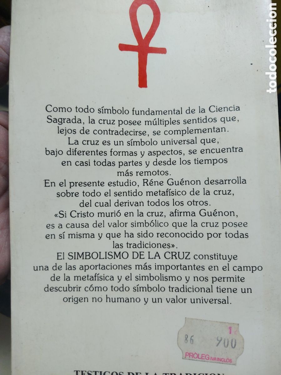 Libros de segunda mano: EL SIMBOLISMO DE LA CRUZ a&ntilde;o 1984 - Foto 3