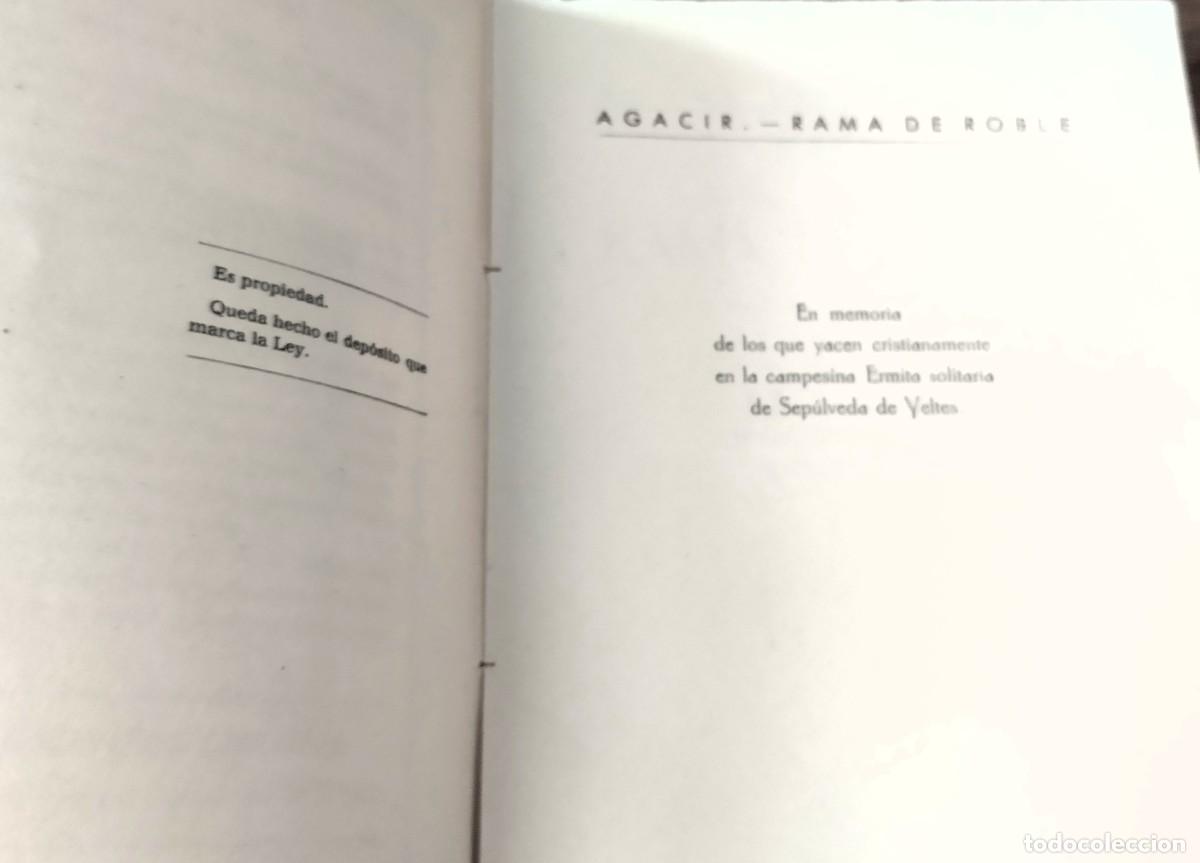 Libros de segunda mano: Agacir, Rama de roble, Toledo, 1957, - Foto 3