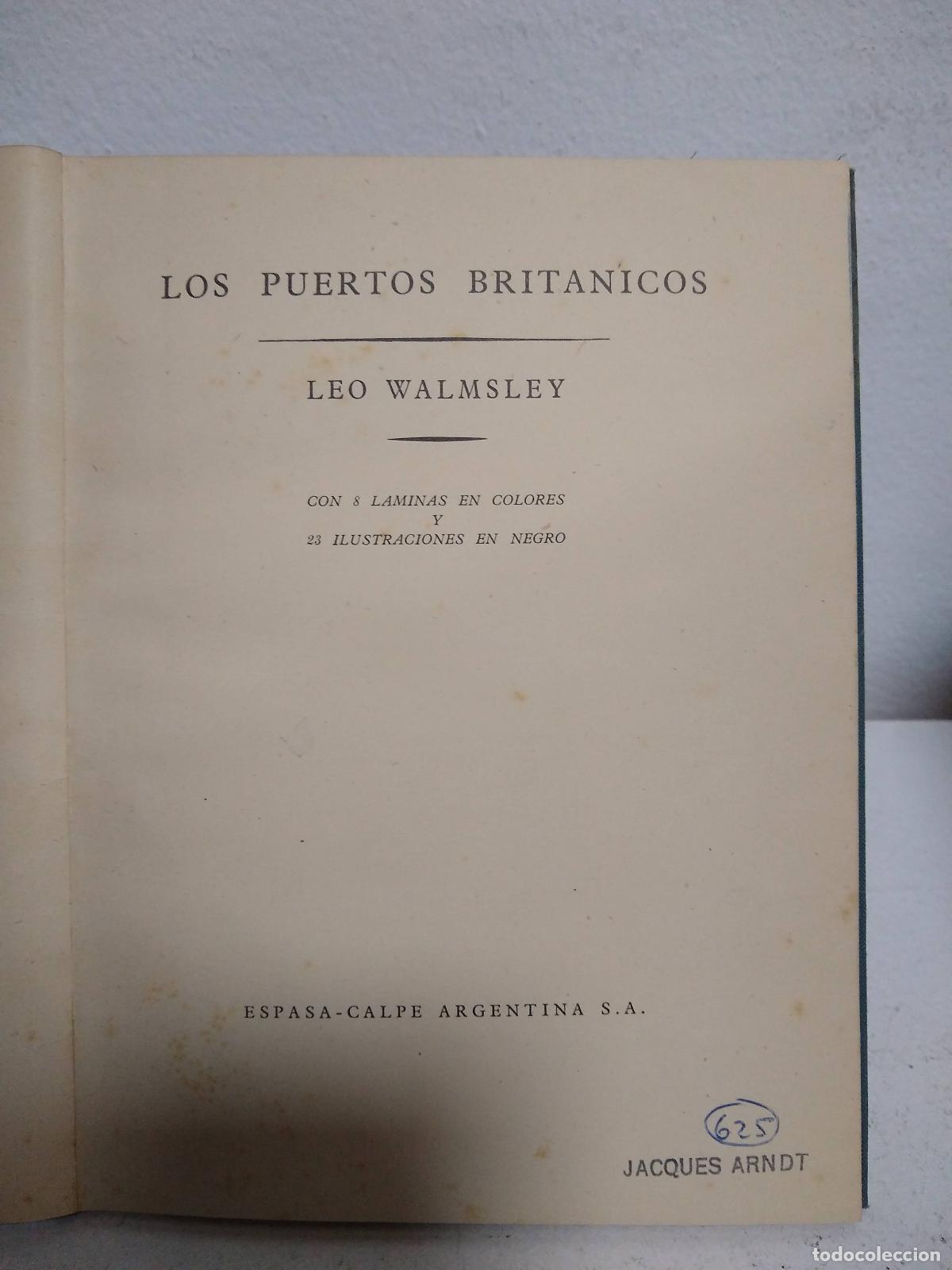 Libros de segunda mano: Los puertos brit&aacute;nicos - Leo Walmsley - Foto 1