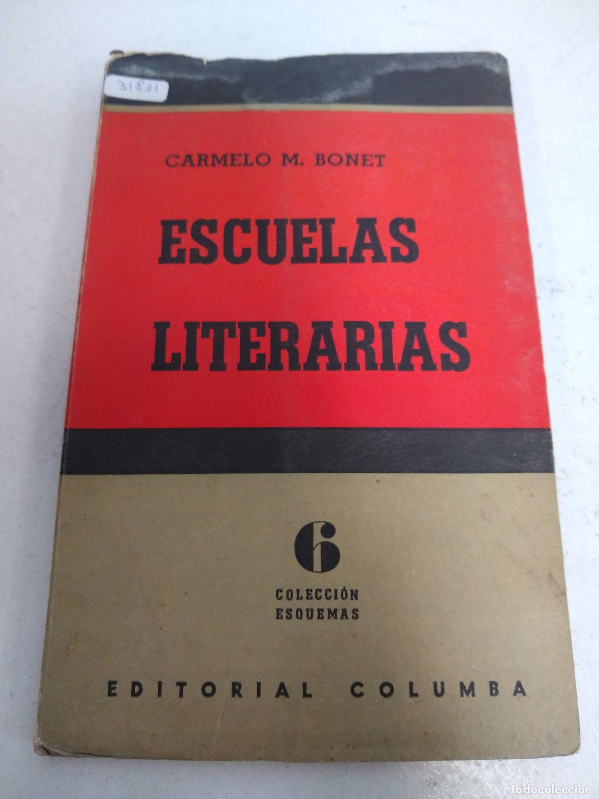 Libros de segunda mano: Escuelas literarias. - BONET, Carmelo M.- - Foto 1