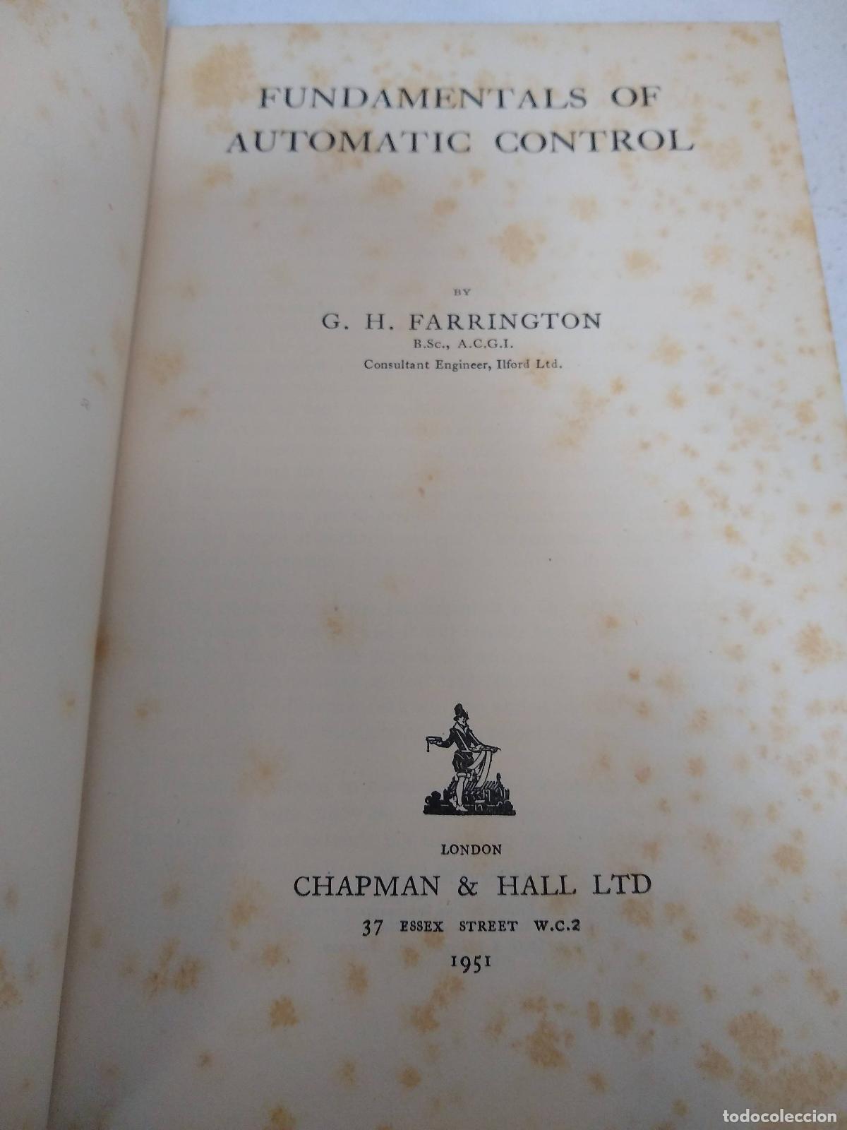 Libri di seconda mano: Fundamentals of Automatic Control - Robert C. Weyrick