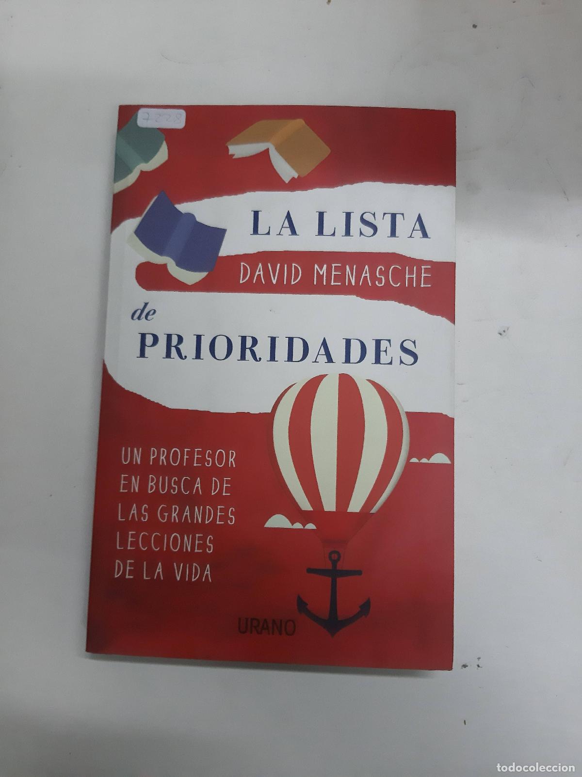 Libros de segunda mano: La Lista De Prioridades - David Menasche - Foto 1