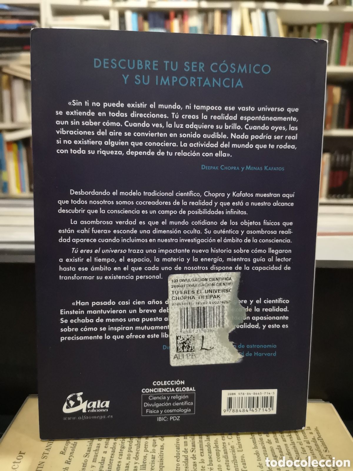 Libros de segunda mano: TU ERES EL UNIVERSO - DEEPAK CHOPRA - M. KAFATOS - ENV&Iacute;O DESDE 1 &euro; - Foto 2