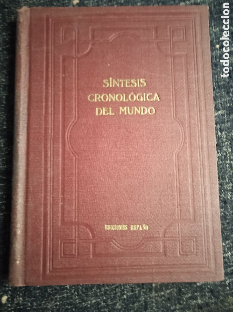 Libros de segunda mano: SINTESIS CRONOLOGICA DEL MUNDO - VARIOS AUTORES