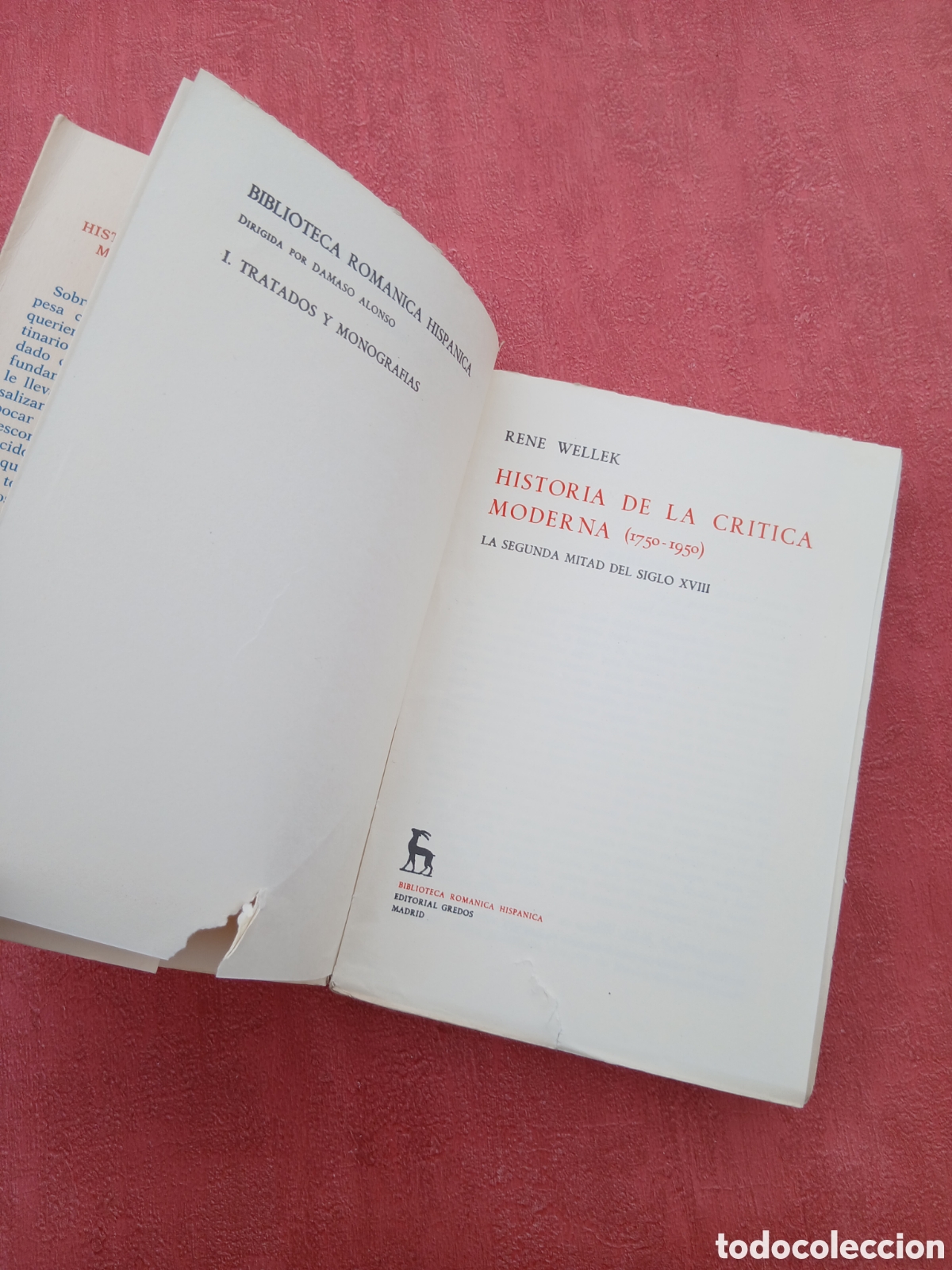 Libros de segunda mano: Historia de la cr&iacute;tica moderna. Rene Wellek. - Foto 3