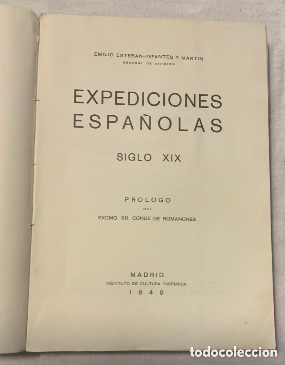 Libros de segunda mano: Expediciones espa&ntilde;olas (siglo XIX). General Esteban-Infantes. 1949 - Foto 4