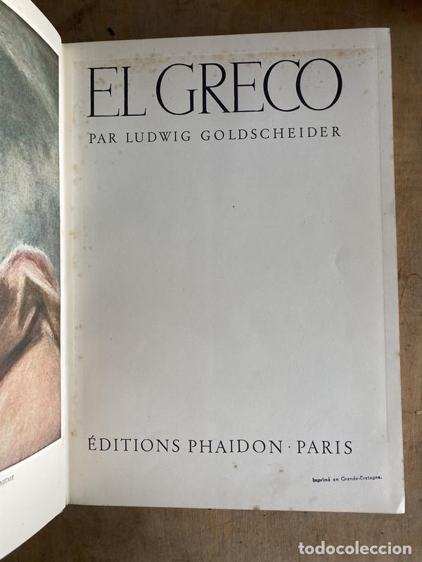 Libros de segunda mano: El greco - Goldsheider Ludwig - Foto 1