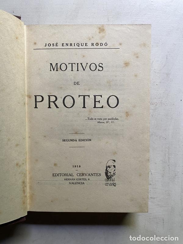 Libros de segunda mano: Motivos de proteo - Rodo Jose Enrique - Foto 1