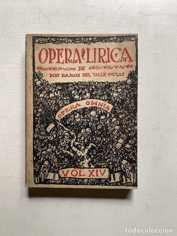 Libros de segunda mano: Opera lirica - Del Valle-Inclan Don Ramon - Foto 1