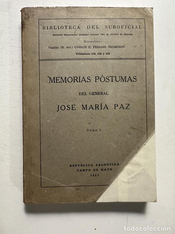 Libros de segunda mano: Memorias postumas - Paz Jose Maria - Foto 1