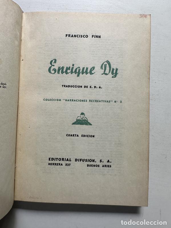 Libros de segunda mano: Enrique Dy - Finn Francisco - Foto 1