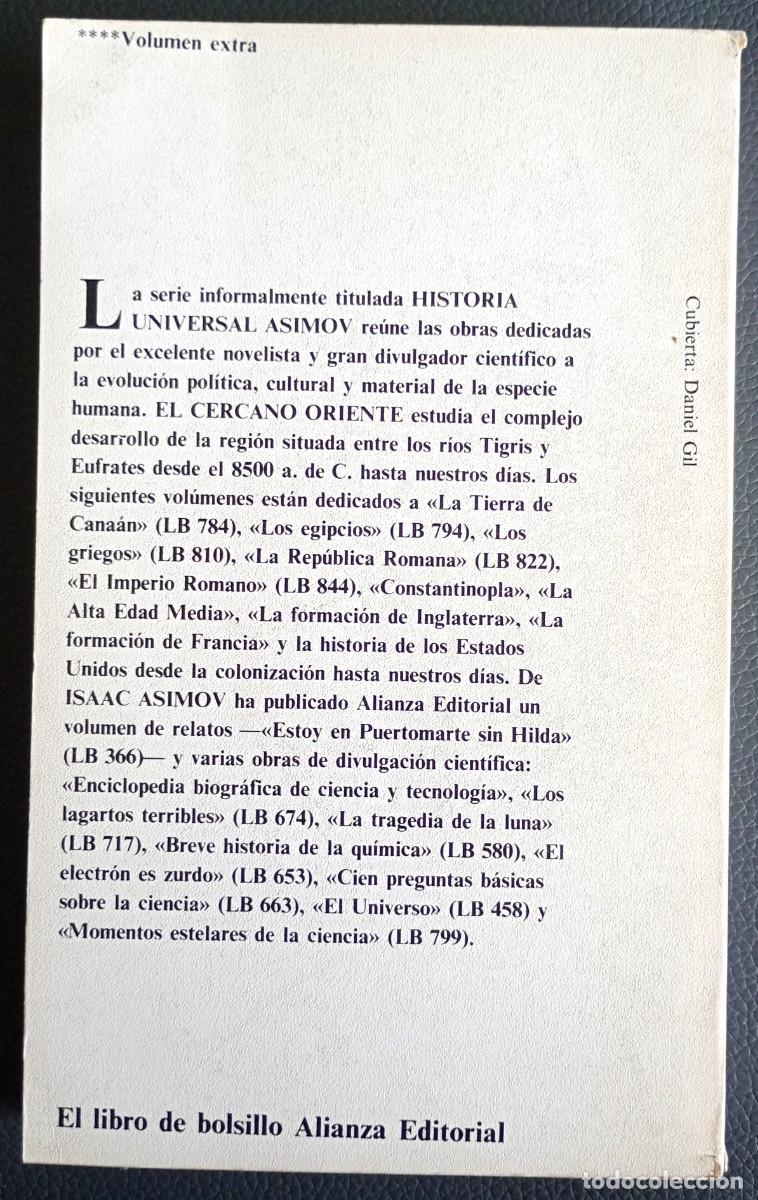 Libros de segunda mano: Isaac Asimov . El Cercano Oriente - Foto 2