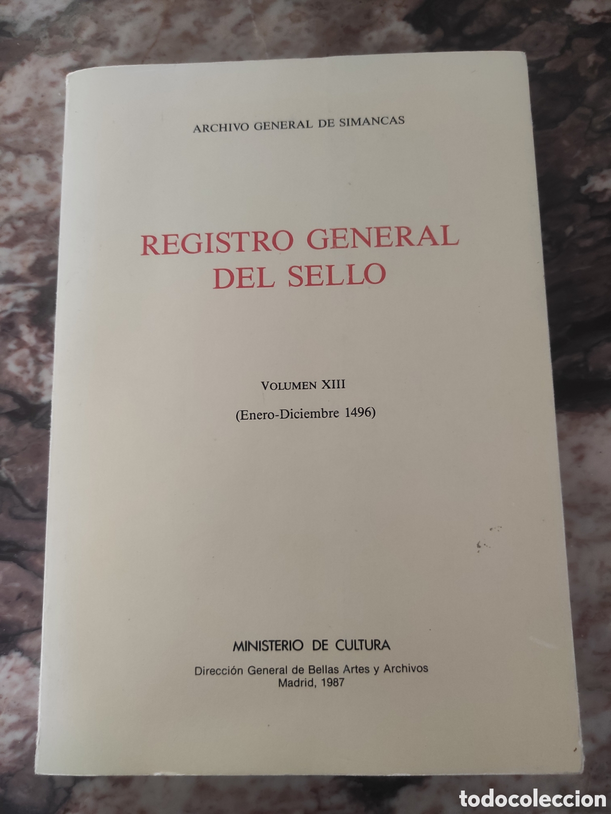 Libros de segunda mano: Registro general del sello. Volumen 13. - Foto 1