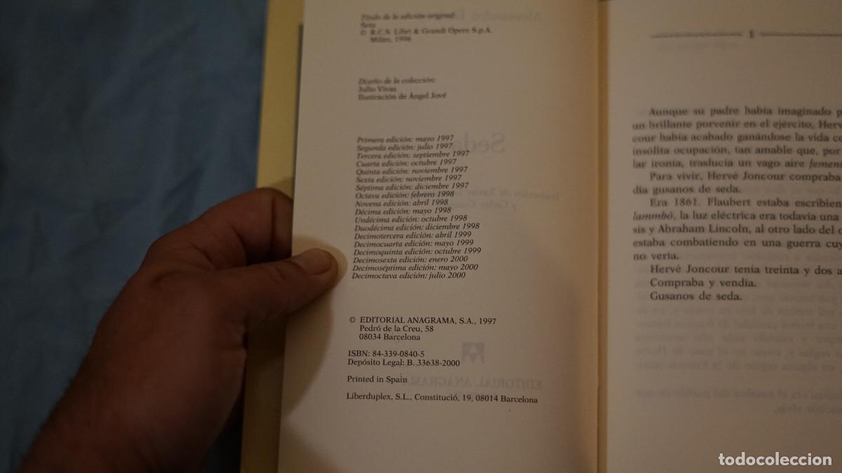 Libros de segunda mano: Alessandro Baricco - Seda - Anagrama 2000 - Foto 2