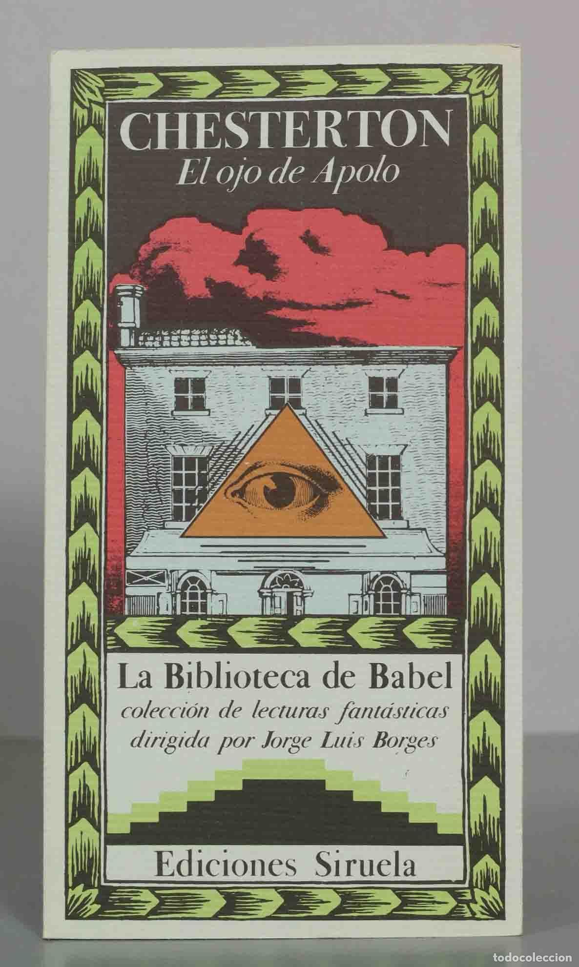 Libros de segunda mano: CHESTERTON. El ojo de Apolo. La Biblioteca de Babel. - Foto 1