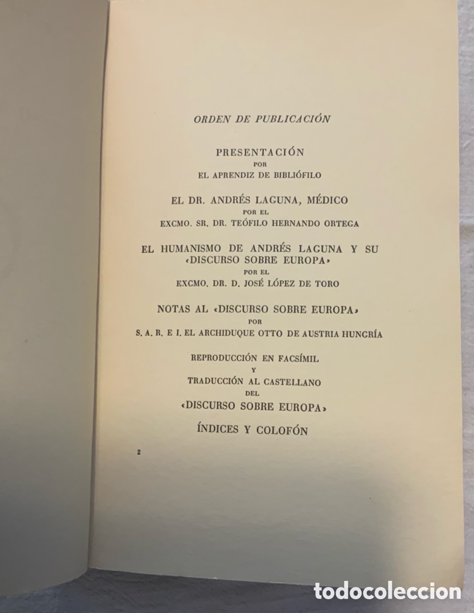 Libros de segunda mano: Discurso sobre Europa. Andr&eacute;s Laguna - Foto 4