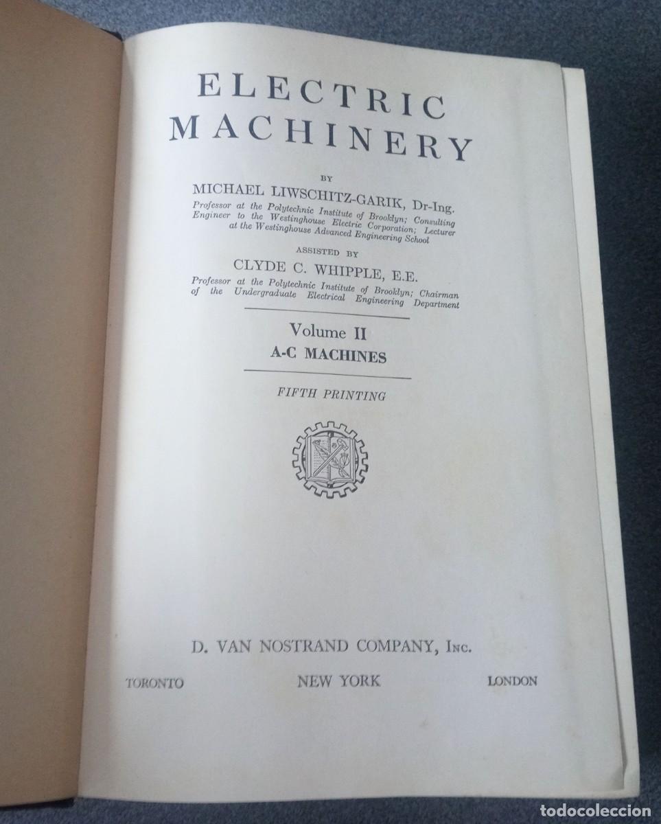 Libros de segunda mano: Electronics And Control Electric Machinery Applied Thermodynamics - Foto 9