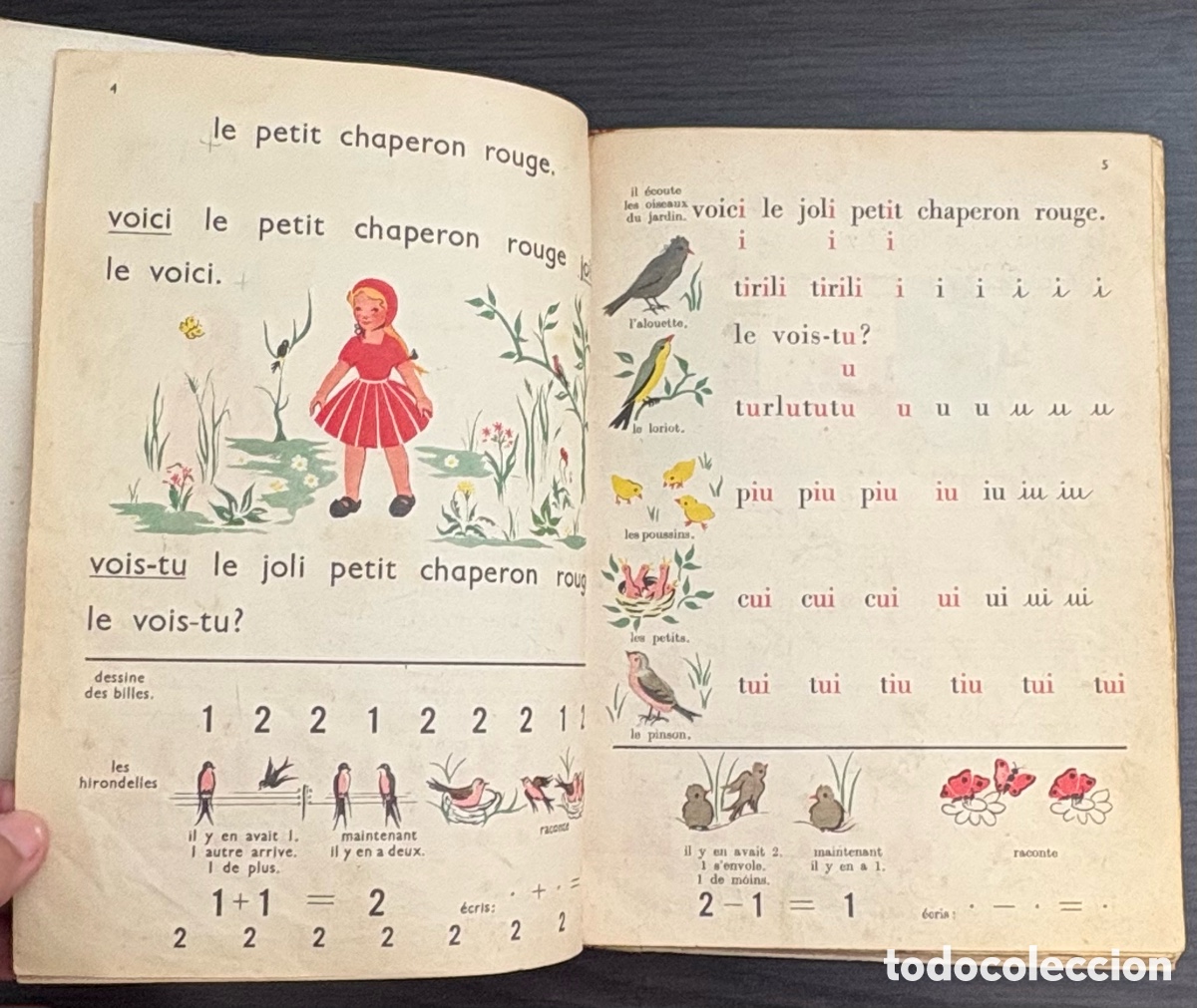 Libros de segunda mano: libro escolar franc&eacute;s antiguo titulado &rdquo;Des contes &agrave; la lecture&rdquo;. 1959 - Foto 5