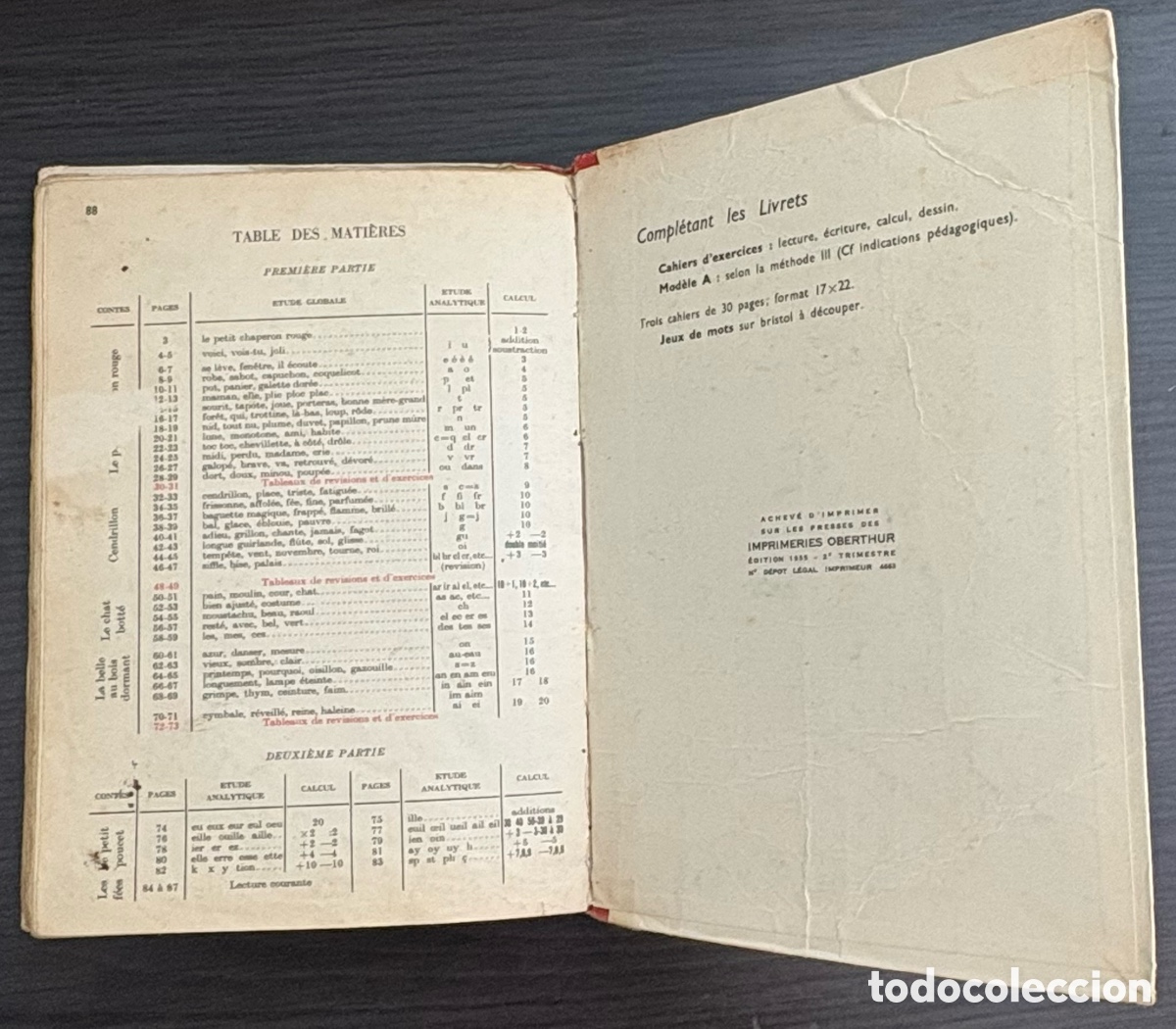 Libros de segunda mano: libro escolar franc&eacute;s antiguo titulado &rdquo;Des contes &agrave; la lecture&rdquo;. 1959 - Foto 8