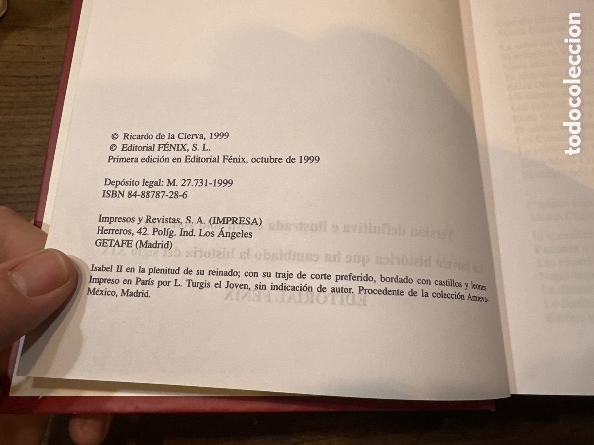 Libros de segunda mano: VIDA Y AMORES DE ISABEL II (EL TRIANGULO) - Ricardo de la Cierva - Foto 3
