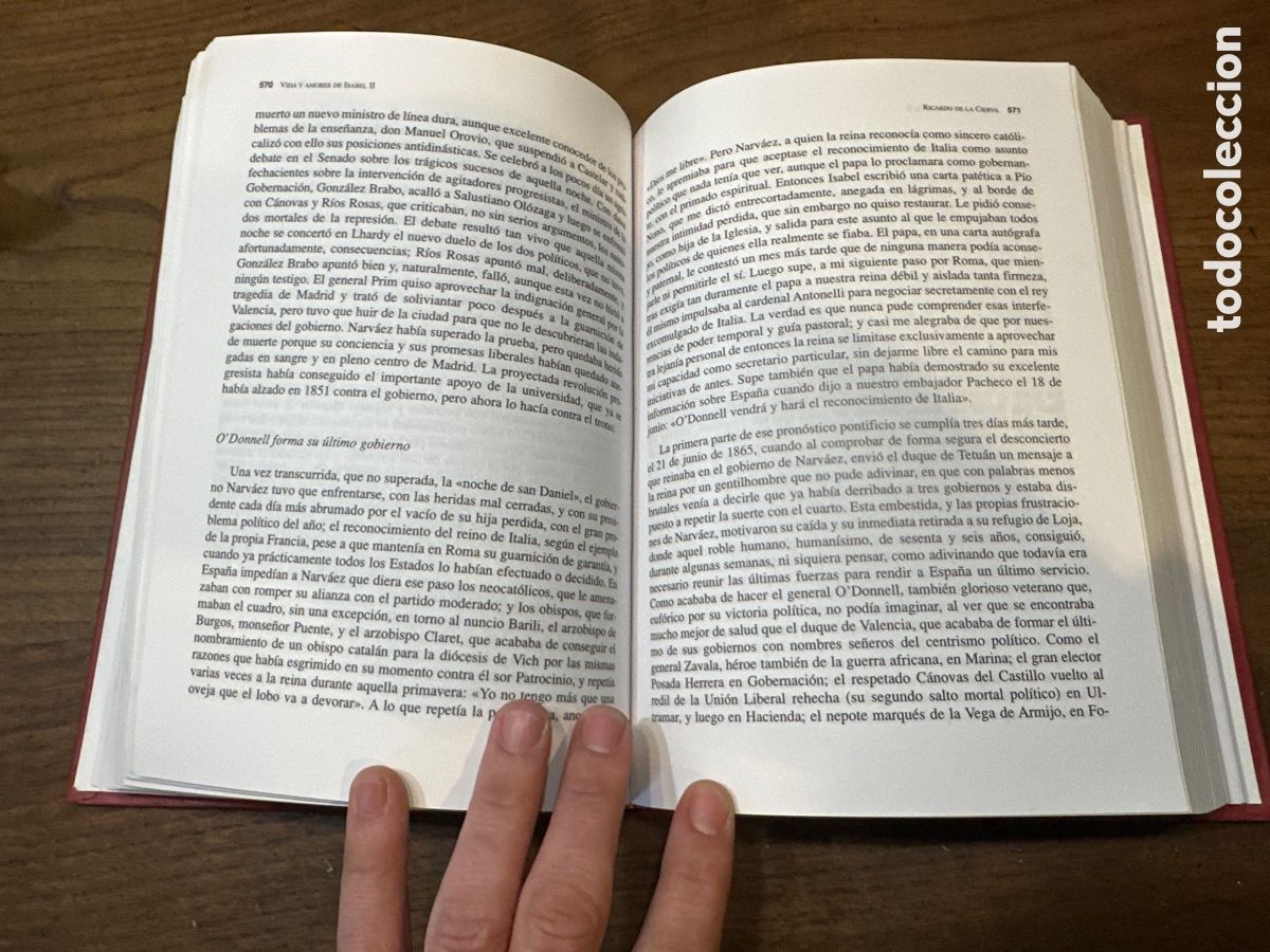 Libros de segunda mano: VIDA Y AMORES DE ISABEL II (EL TRIANGULO) - Ricardo de la Cierva - Foto 11