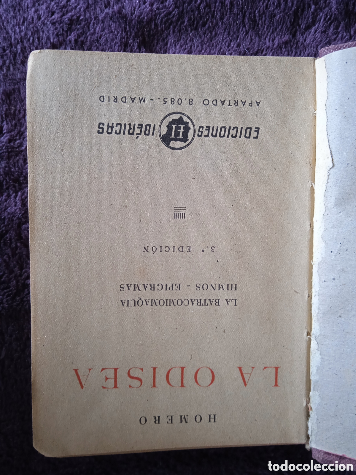 Libros de segunda mano: LA ODISEA / HOMERO -ED. - EDICIONES IB&Eacute;RICAS - Foto 3