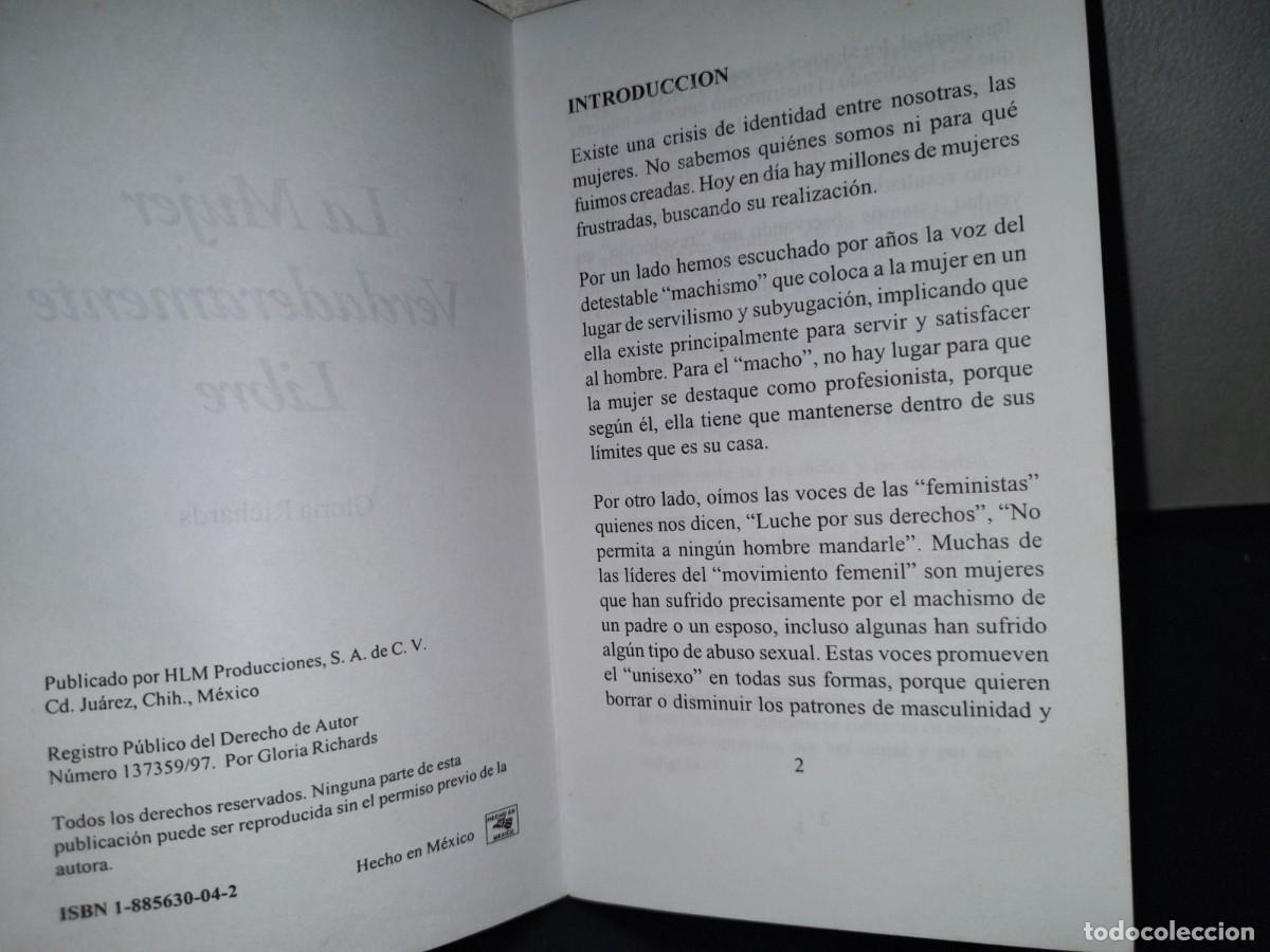Libros de segunda mano: 210- Libretillo: La Mujer Verdaderamente Libre - Gloria Richards - Foto 6